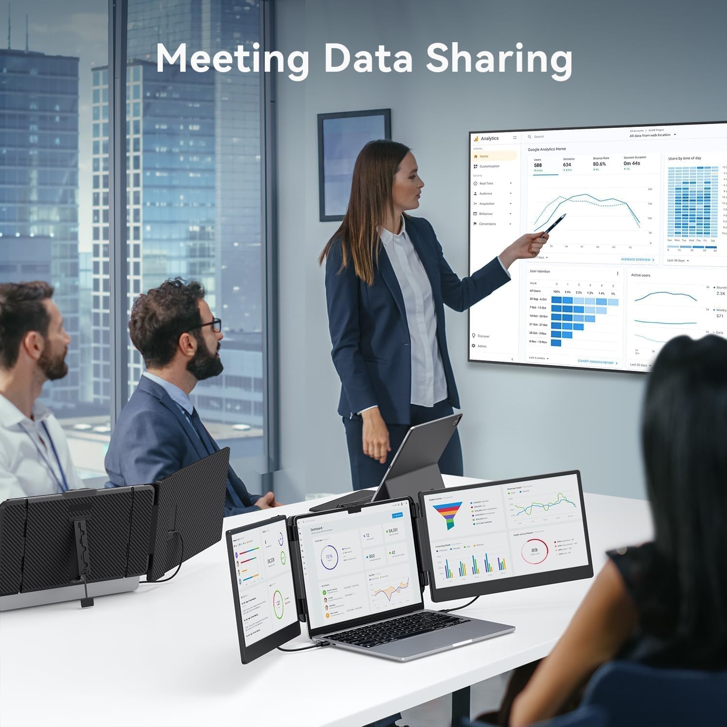 14’’ Triple Laptop Screen Extender for Mac/Windows