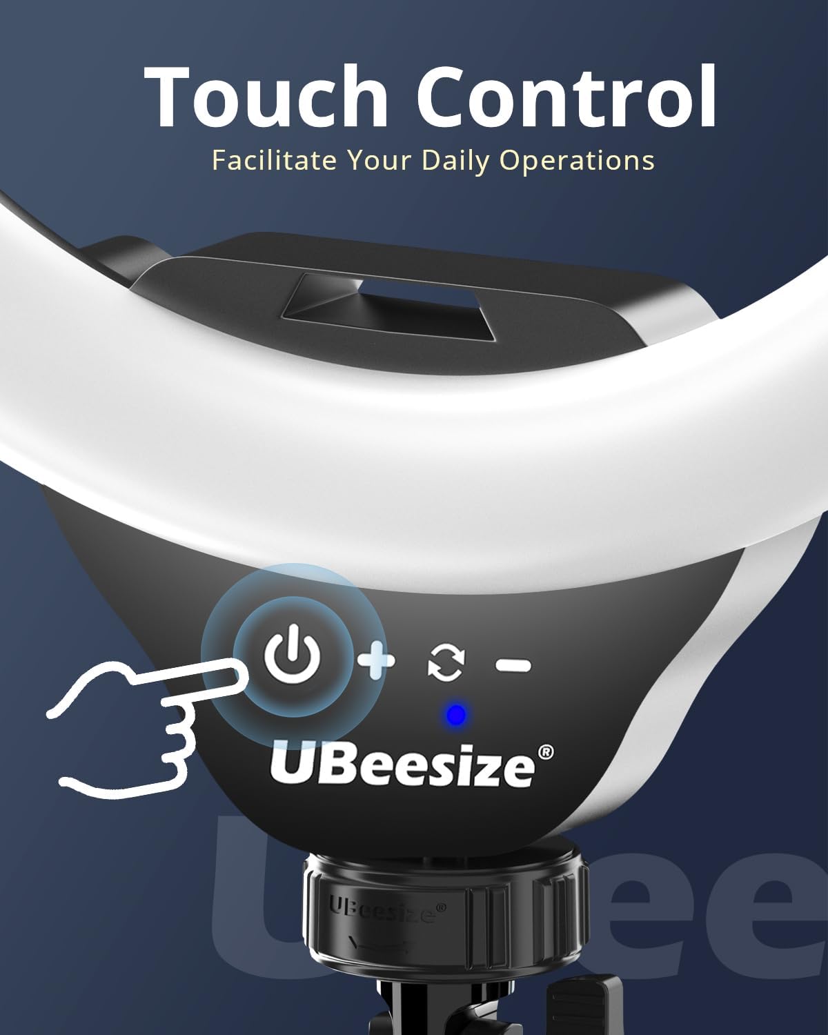 UBeesize 12'' Selfie Ring Light with 62’’ Tripod Stand for Video Recording+ Live Streaming