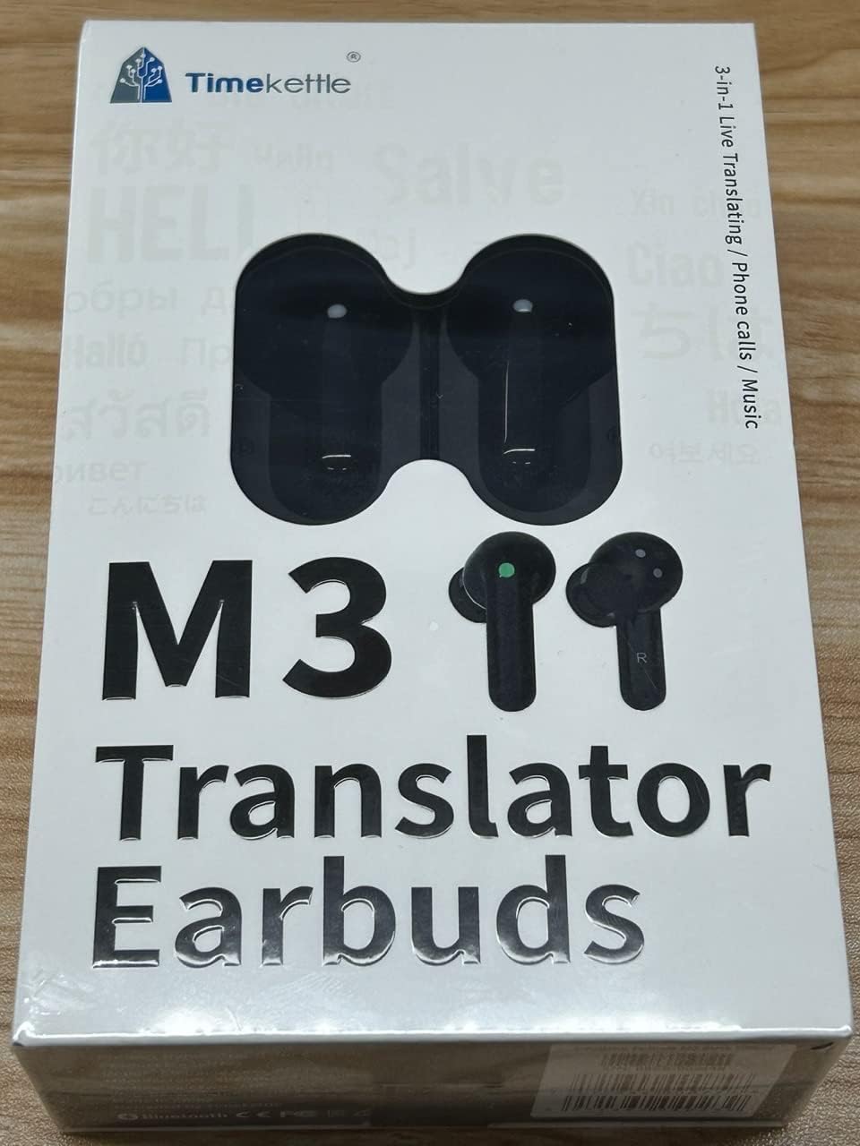Timekettle M3 Language Translator Earbuds- Two-Way Translator Device with APP for 40 Languages
