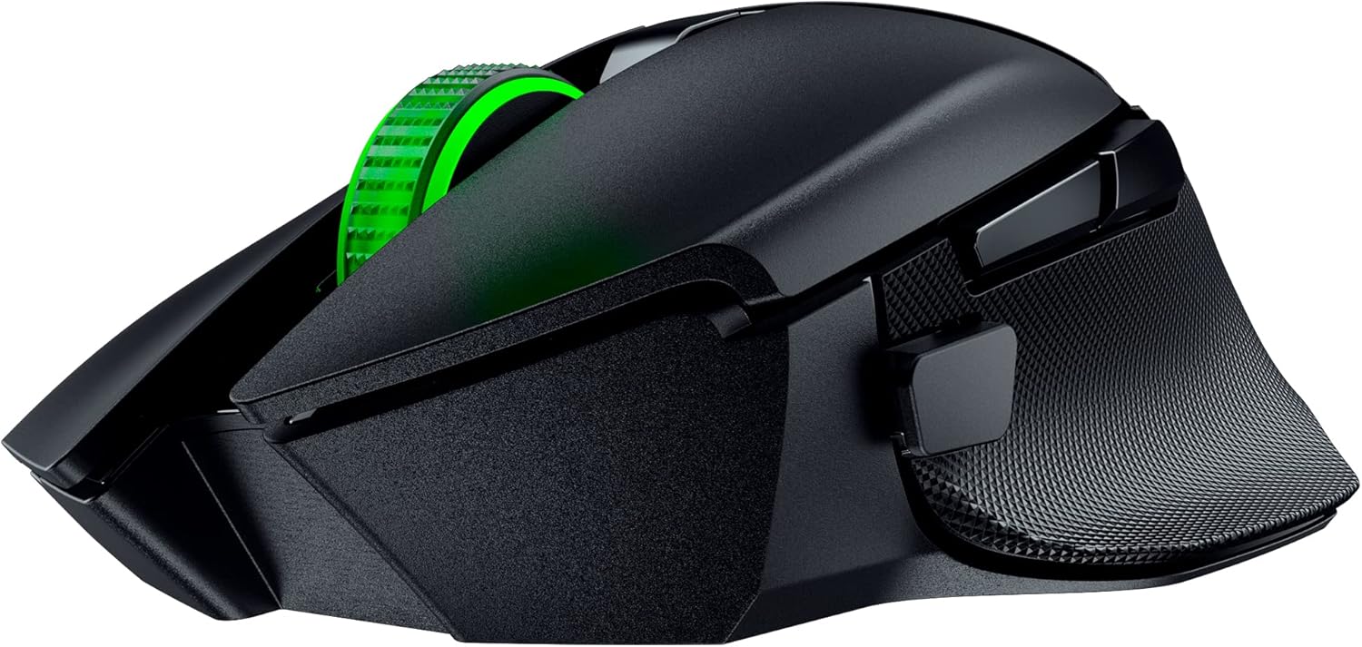 Razor Basilisk V3 X Hyperspeed Customizable Wireless Gaming Mouse- Classic Black