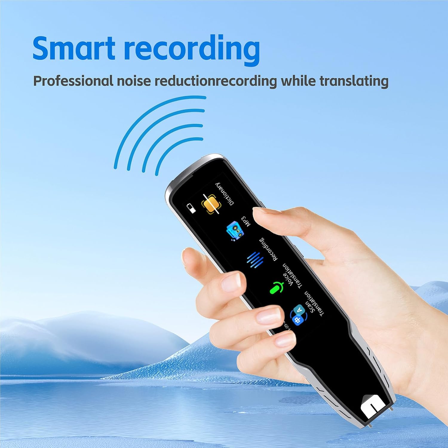 Translator Pen & Scan Reader Pen - with 112 Languages (Silver and Black)