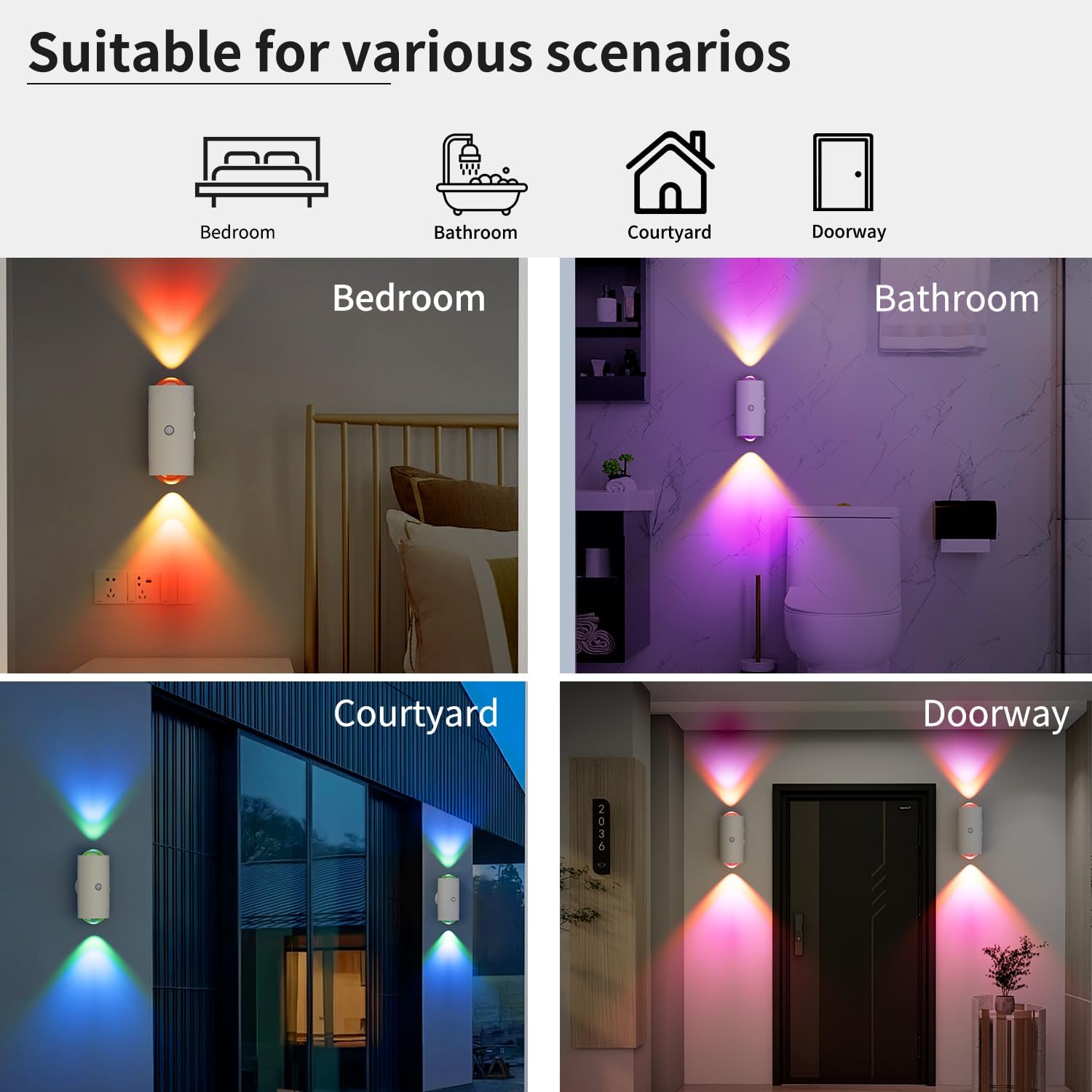 Smart Motion Sensor Night Light- Motion Sensor Light for Indoors (Magnetic & Rechargable)