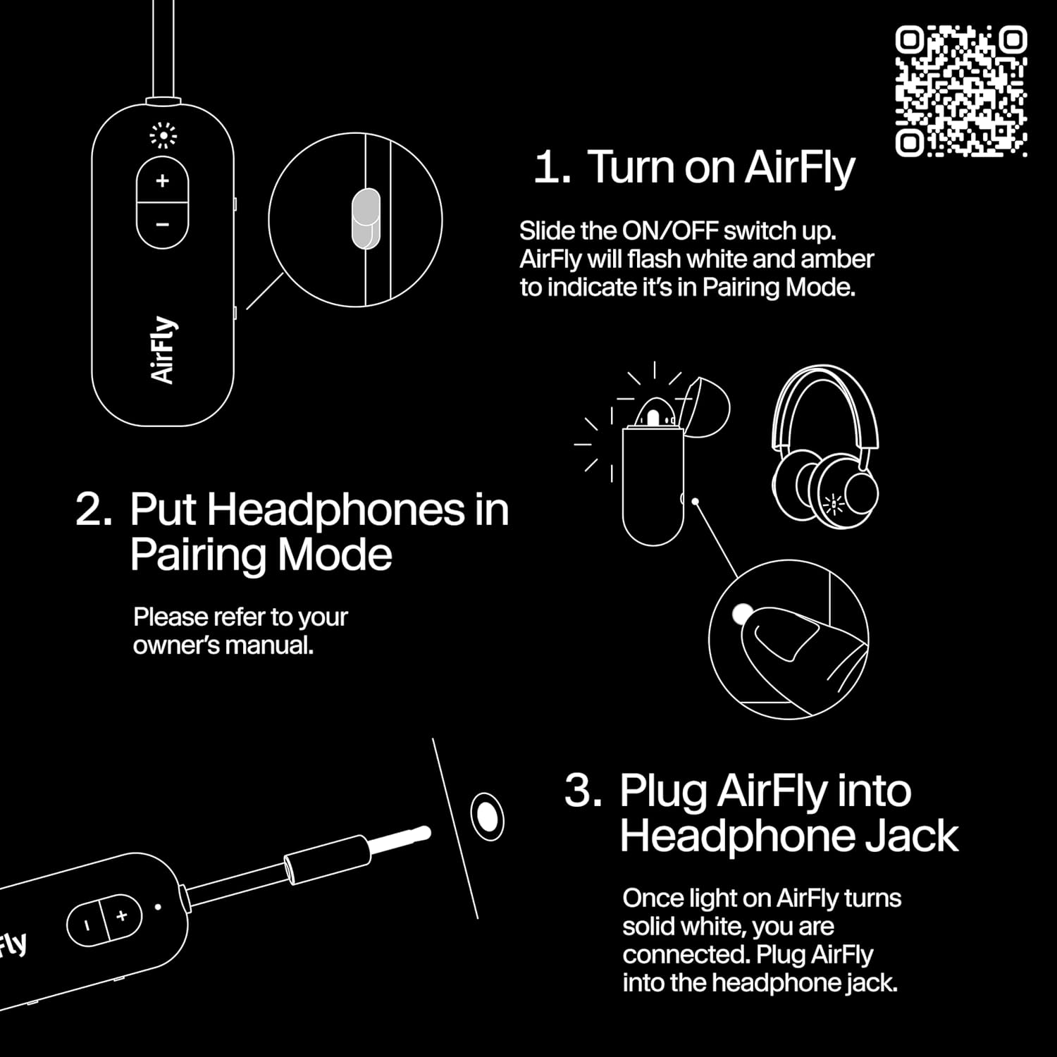 Airfly Connector | Bluetooth Wireless Audio Transmitter Adapter for Airpods
