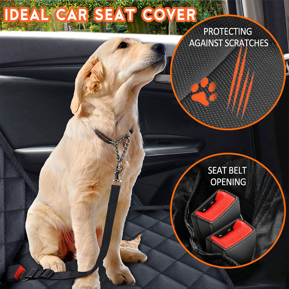 Dog Car Seat Cover, Back Seat Cover for Dogs (special limited product)