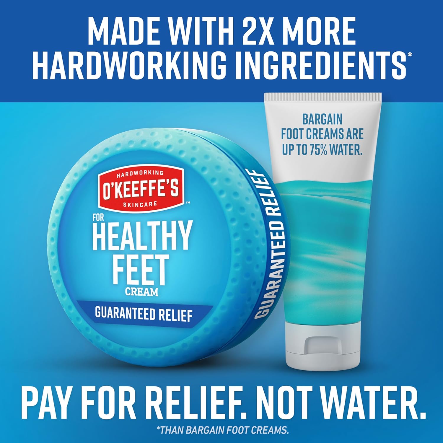O'Keeffe's Healthy Feet Cream - (1 Pack) - Guaranteed Relief for Extremely Cracked & Dry Feet (special limited product)
