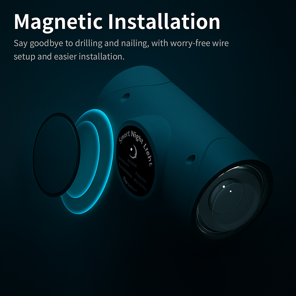 Smart Motion Sensor Night Light- Motion Sensor Light for Indoors (Magnetic & Rechargable)