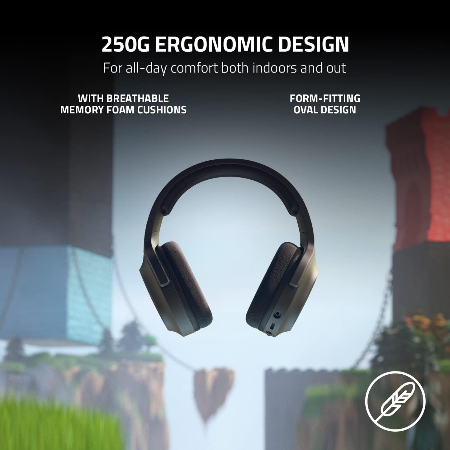 Razor Barracuda X Wireless Gaming & Mobile Headset :2.4Ghz Wireless + Bluetooth - Lightweight (Black)