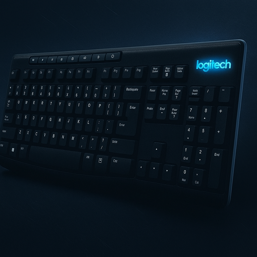 Logitech K270 Spill Proof Wireless Keyboard for Windows (Black)