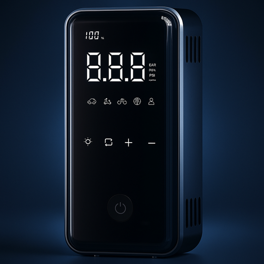 Portable Air Inflator with Fast Inflation- for bike & car tires, balls and more