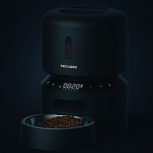 Smart Automatic Cat Feeder: Automatic Dog Food Dispenser with Freshness Preservation- Black