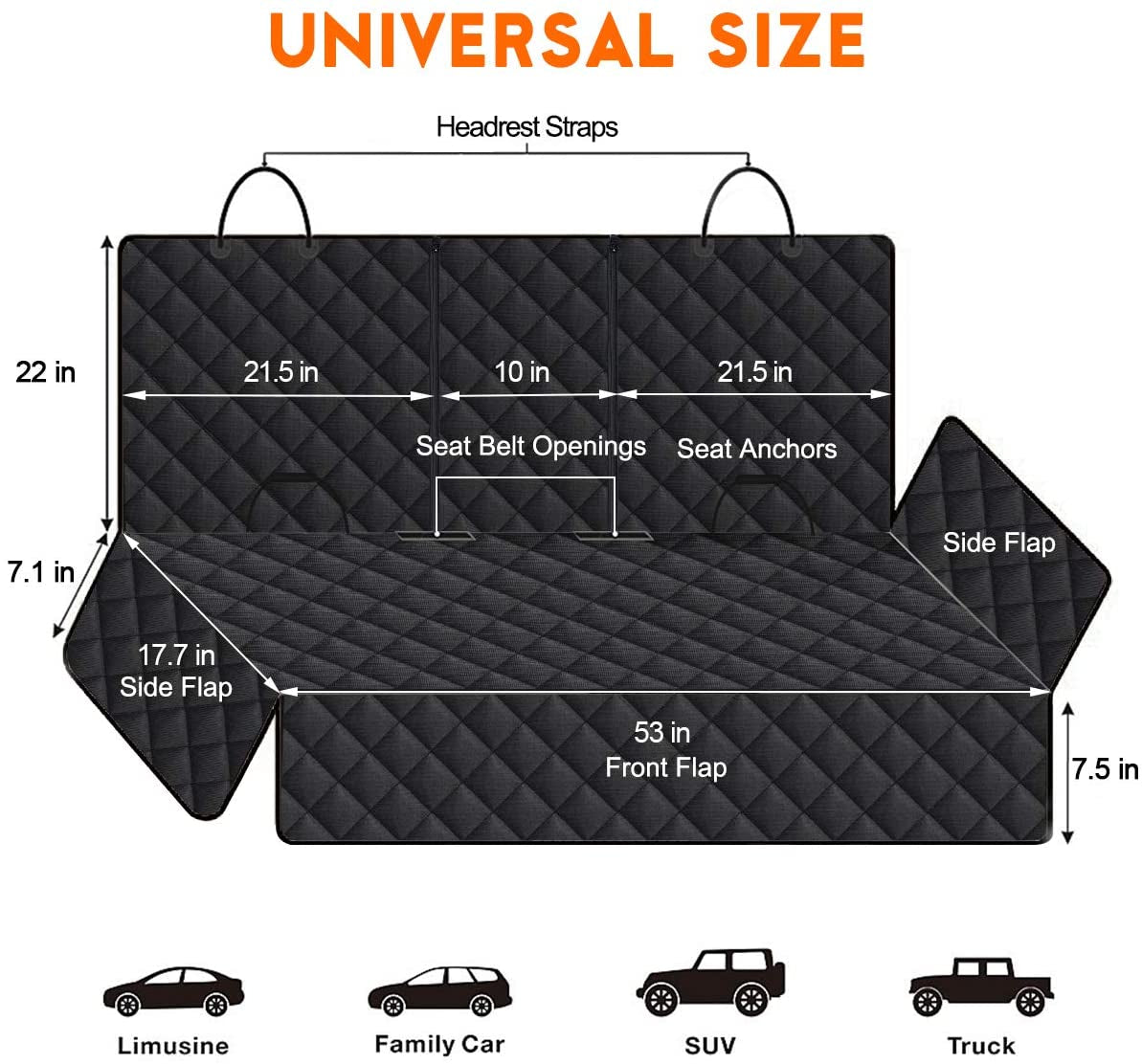 Dog Car Seat Cover, Back Seat Cover for Dogs (special limited product)