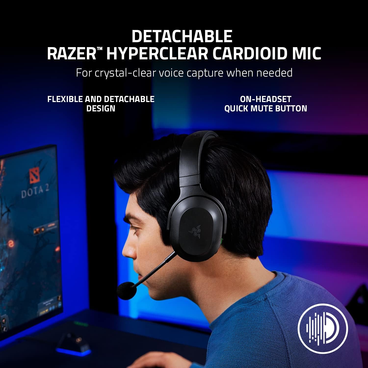 Razor Barracuda X Wireless Gaming & Mobile Headset :2.4Ghz Wireless + Bluetooth - Lightweight (Black)