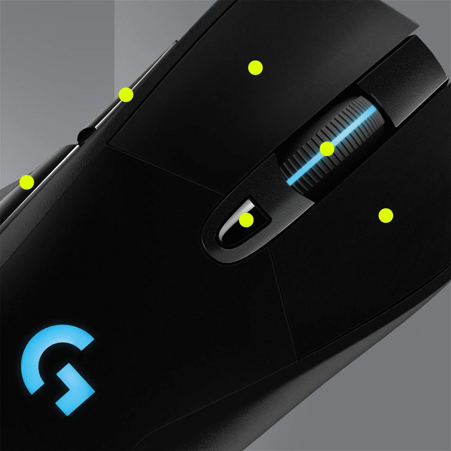 Logitech G703 Lightspeed Wireless Gaming Mouse W/Hero 25K Sensor (Black)