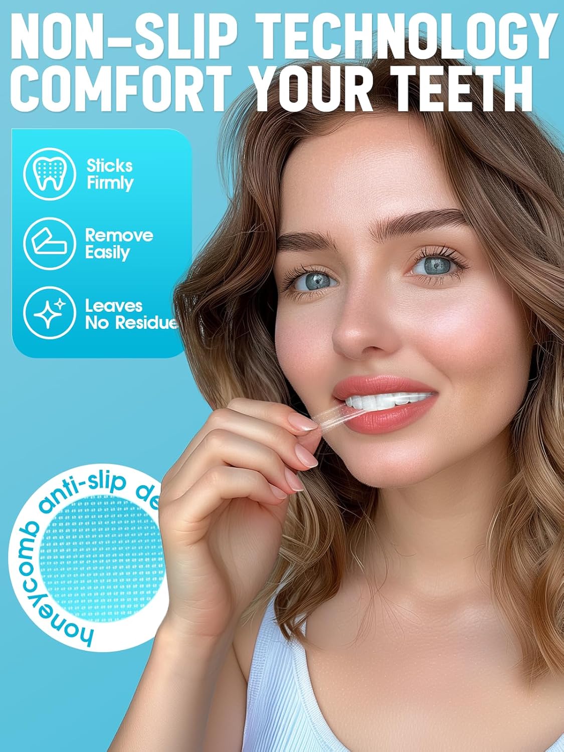 Oralfree Natural Teeth Whitening Strips - Enamel Safe Teeth Whitening Kit with Hydrogen Peroxide for teeth Stains (28 Mint Strips)