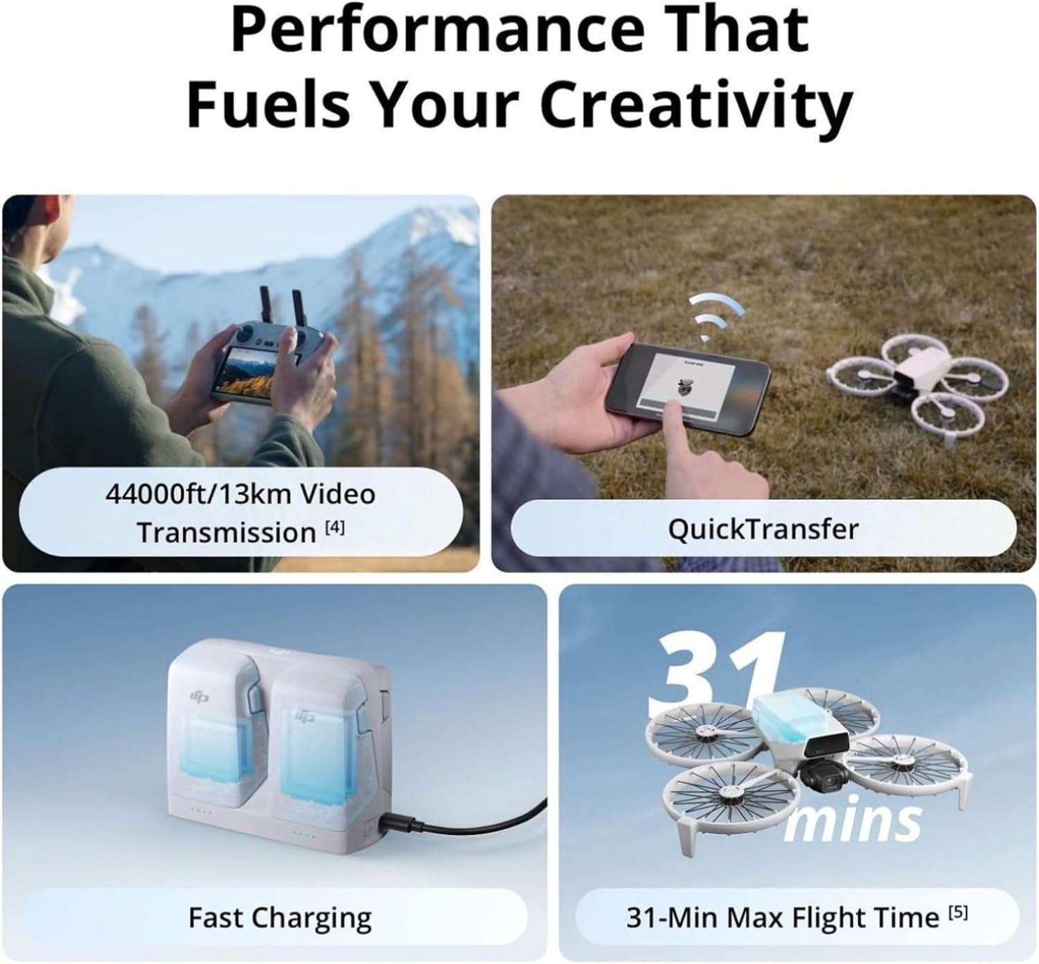 DJI Flip Drone RC-N3 with 4K UHD Camera