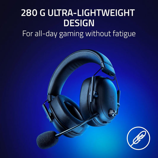 Razor Blackshark V2 Hyperspeed Wireless Gaming Headset: 2.4Ghz, Bluetooth or USB (Black)