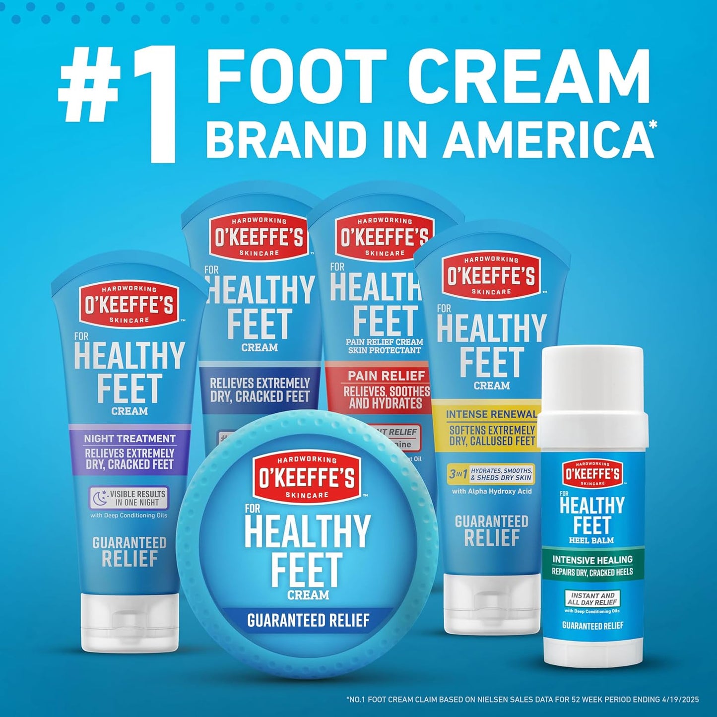 O'Keeffe's Healthy Feet Cream - (1 Pack) - Guaranteed Relief for Extremely Cracked & Dry Feet (special limited product)