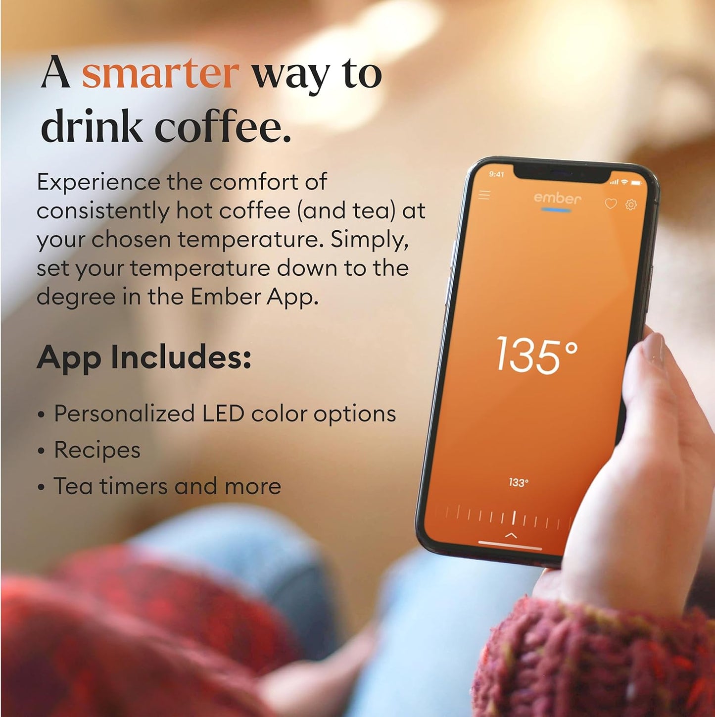 Ember Temperature Control Smart Mug 2- App-Controlled Heated Coffee Mug with 80 Min Battery Life (Black)