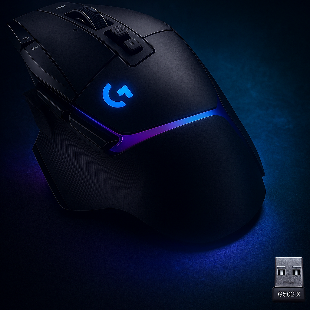 Logitech G502 X plus LIGHTSPEED Wireless RGB Mouse for Gaming (Black)