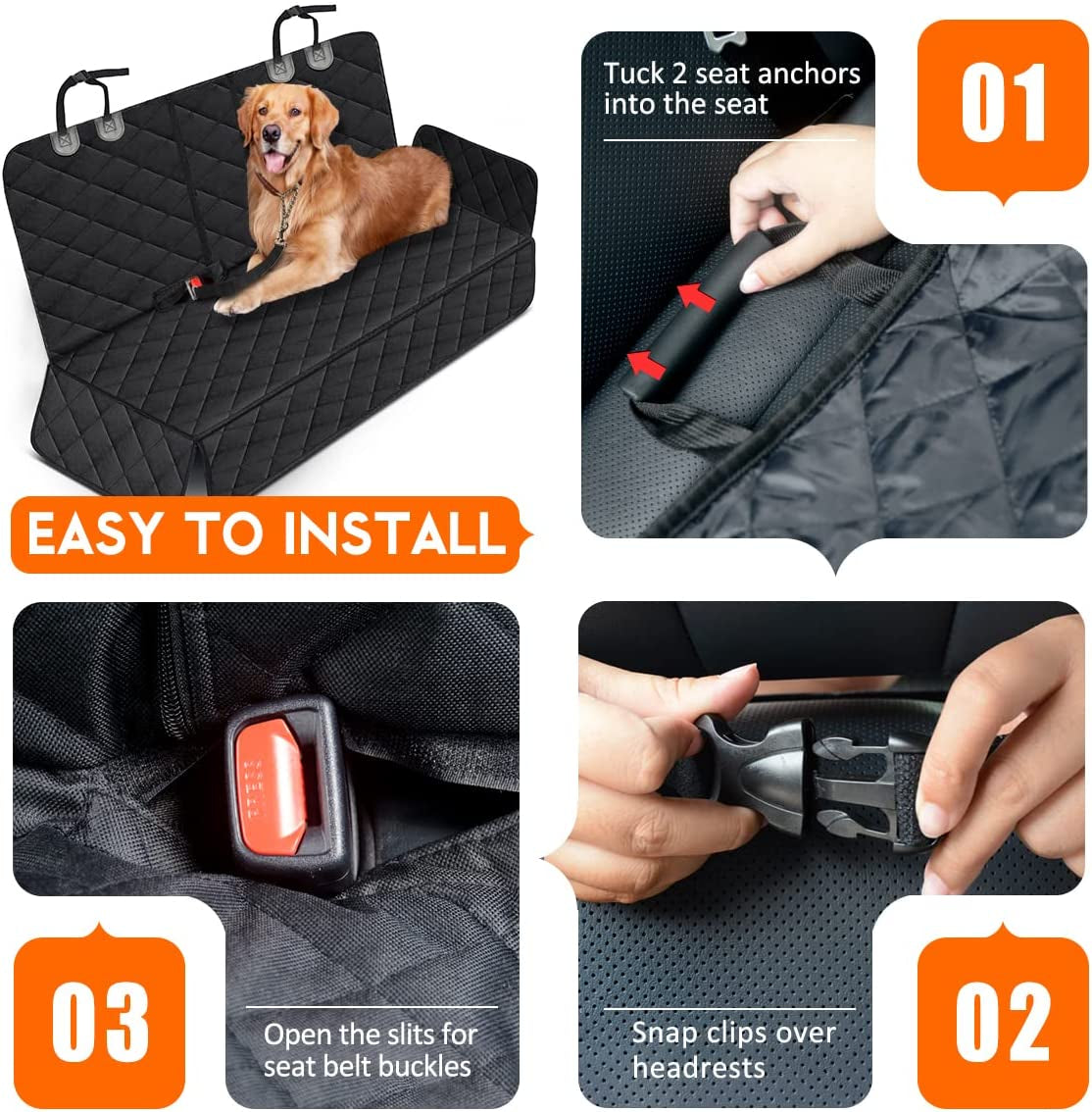 Dog Car Seat Cover, Back Seat Cover for Dogs (special limited product)