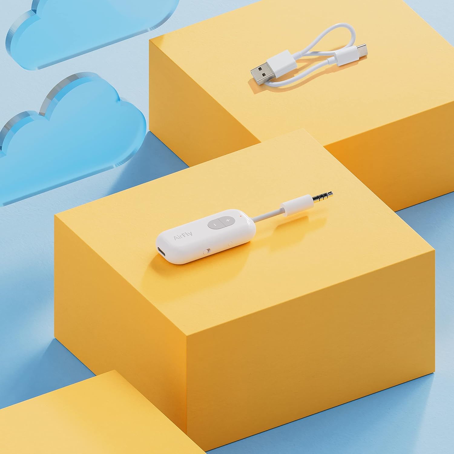 Airfly Connector | Bluetooth Wireless Audio Transmitter Adapter for Airpods
