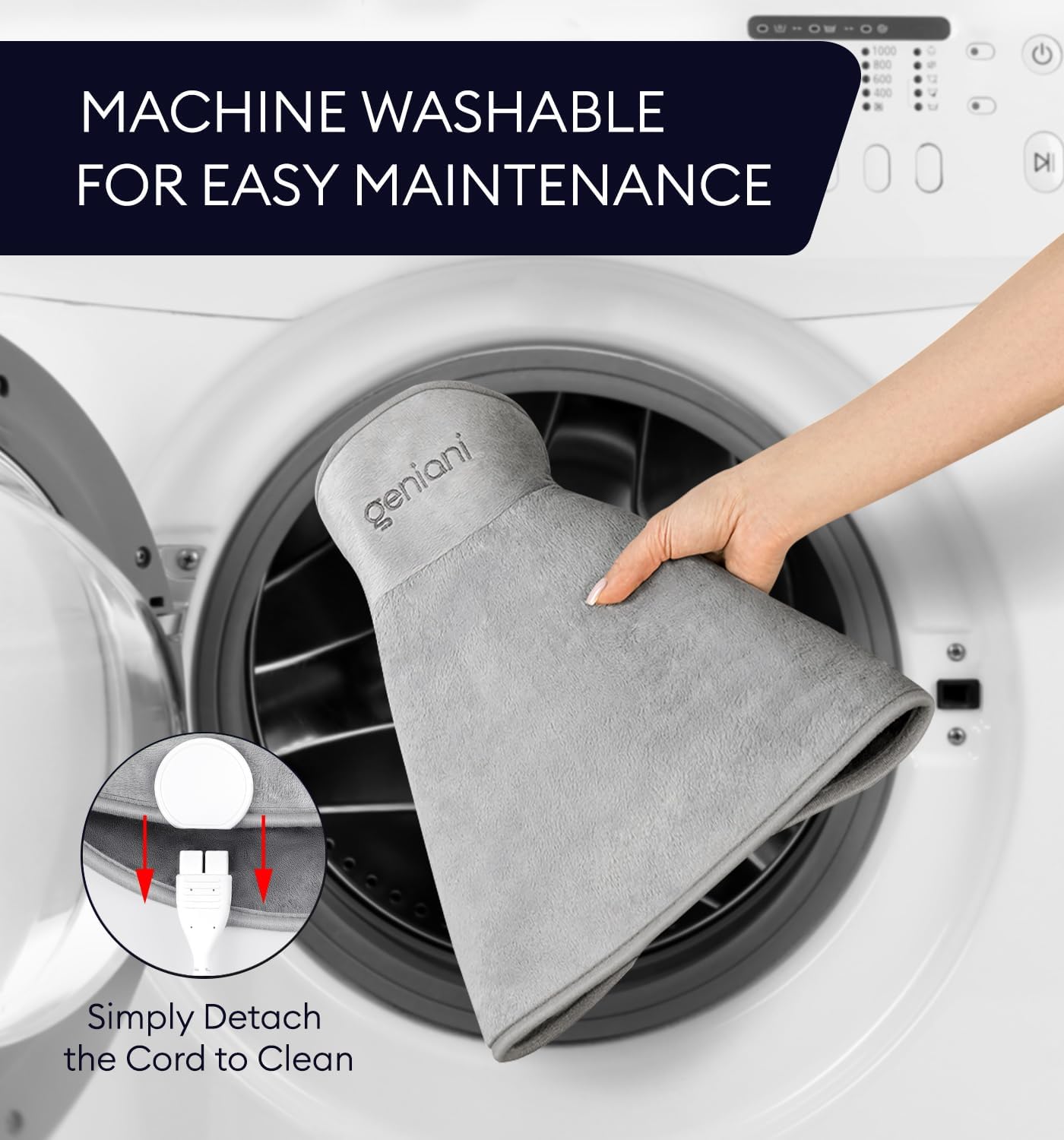 Heating Pad for Neck and Shoulders, Shoulder Heating Wrap with 4 Auto Shut-Off + 6 Heat Settings for Pain Relief 