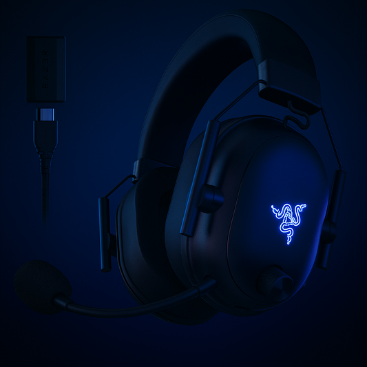 Razer Blackshark V2 Hyperspeed Wireless Gaming Headset: 2.4Ghz, Bluetooth or USB (Black)