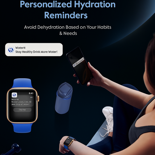 Smart Water Bottle with Reminder to Hydrate - Stainless Steel Vacuum Insulated  with Water Tracker