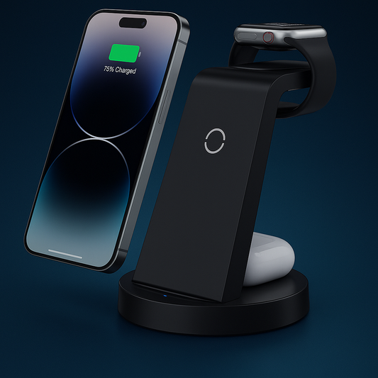 3-in-1 Charging Station for Apple - Wireless Charger for iPhone, Airpods +Apple Watch